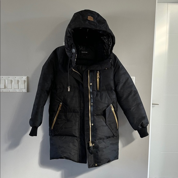 MACKAGE Kandee Down Coat In Monochrome Camo Print - Picture 10 of 15